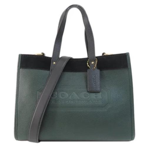 Pre-owned Leather handbags Coach Pre-owned , Green , Dames