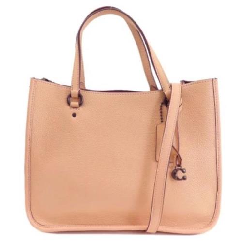 Pre-owned Leather handbags Coach Pre-owned , Pink , Dames