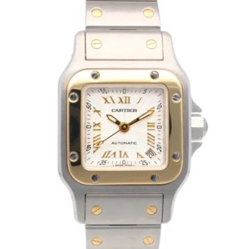 Pre-owned Stainless Steel watches Cartier Vintage , Yellow , Dames