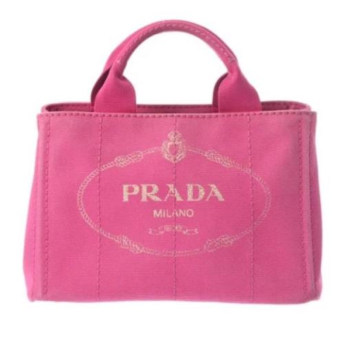 Pre-owned Canvas prada-bags Prada Vintage , Pink , Dames