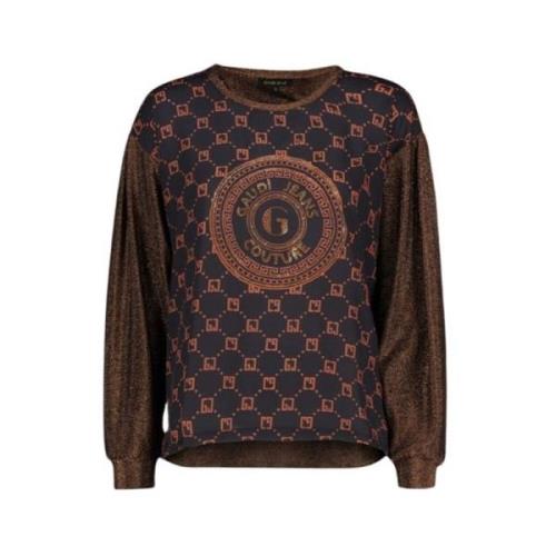 Lange Mouw T-shirt Gaudi , Brown , Dames