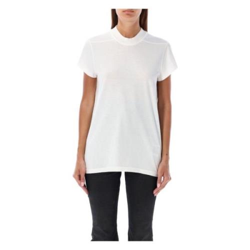 Hoge hals T-shirt met subtiele details Rick Owens , White , Dames