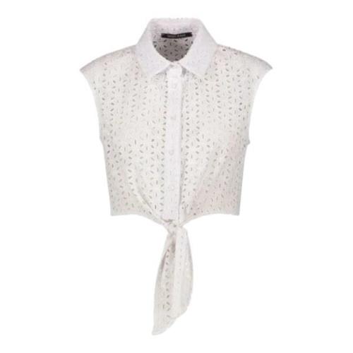 Mouwloze Blouse Gaudi , White , Dames