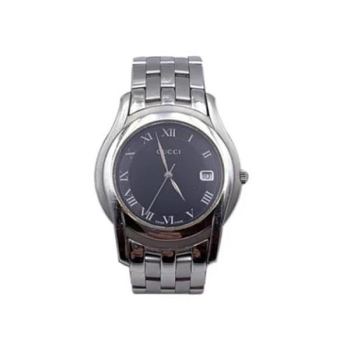 Pre-owned Stainless Steel watches Gucci Vintage , Gray , Dames