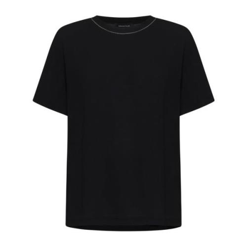 Zwarte T-shirts en Polos Fabiana Filippi , Black , Dames