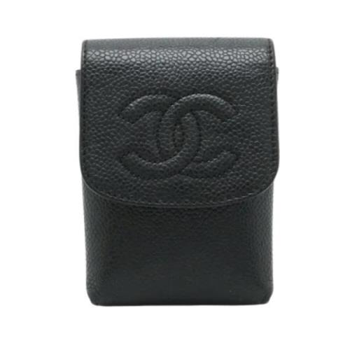 Pre-owned Leather home-office Chanel Vintage , Black , Heren