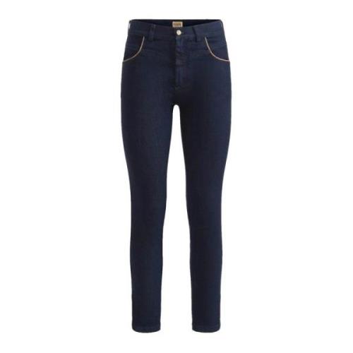 Slim Fit Denim Jeans Alviero Martini 1a Classe , Blue , Dames