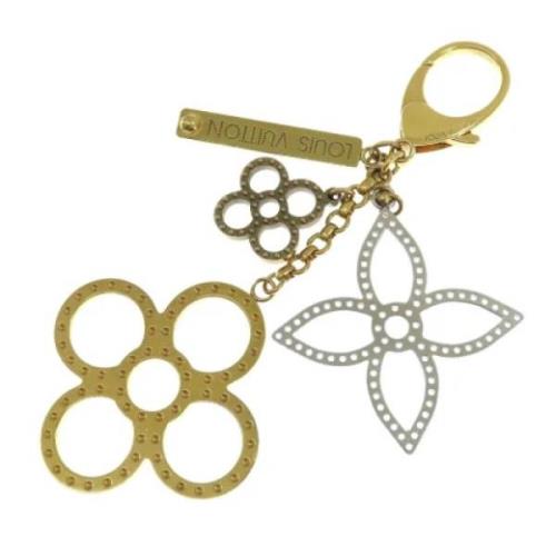 Pre-owned Metal key-holders Louis Vuitton Vintage , Yellow , Dames