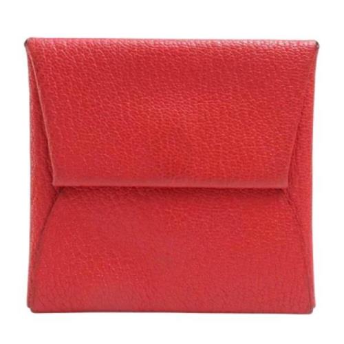 Pre-owned Leather wallets Hermès Vintage , Orange , Dames