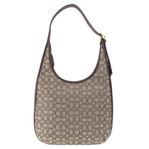 Pre-owned Canvas shoulder-bags Coach Pre-owned , Brown , Dames