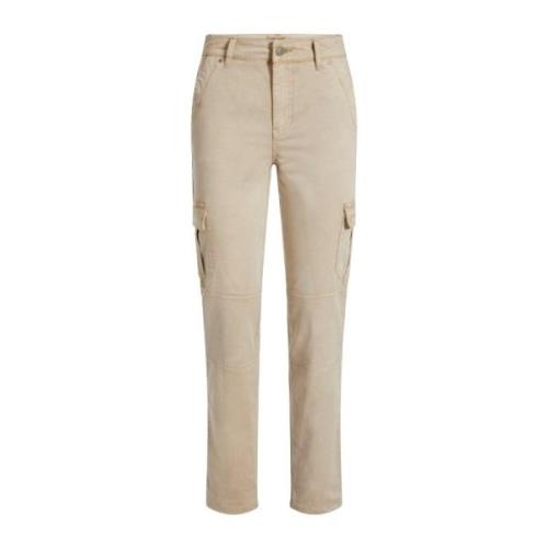 Stijlvolle Broeken voor Mannen en Vrouwen Guess , Beige , Dames