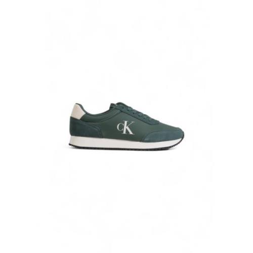 Iconische Retro Runner Schoenen Collectie Calvin Klein , Green , Heren