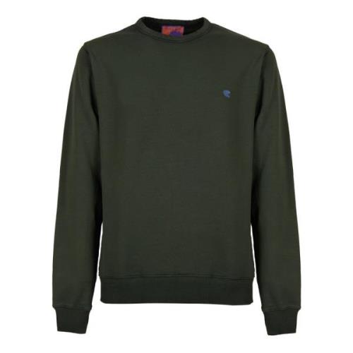 Groene Katoenen Crew-Neck Sweatshirt Gallo , Green , Unisex