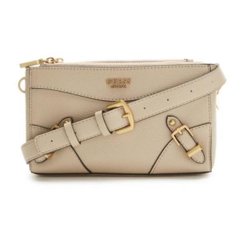 Mini Khaki Schoudertas voor Dames Guess , Beige , Dames