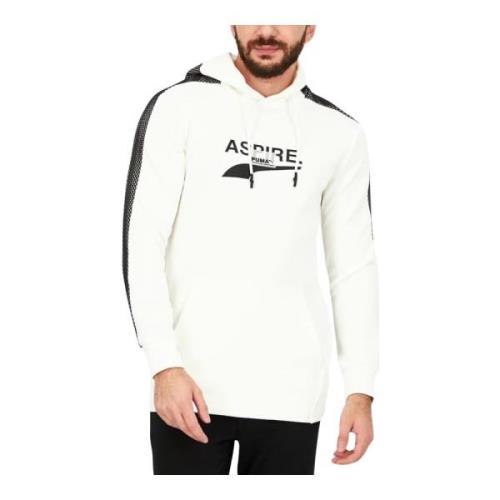 Hoodie Puma , White , Heren