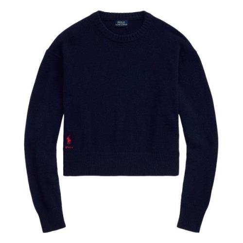 Hunter Navy Pullover Sweater Polo Ralph Lauren , Blue , Dames