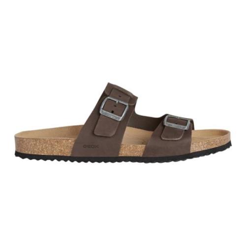 Sliders Geox , Brown , Heren