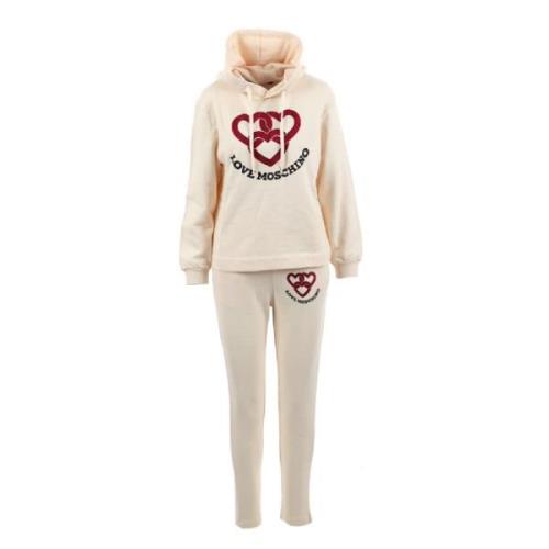 Stijlvolle Jumpsuit voor Vrouwen Love Moschino , White , Dames