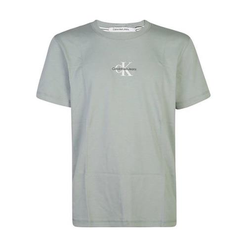 Grijze T-shirts en Polos Calvin Klein Jeans , Gray , Heren