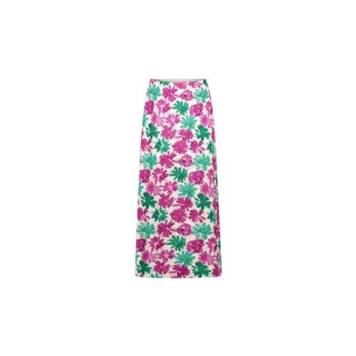 Bloemen A-Lijn Midi Rok Fabienne Chapot , Multicolor , Dames