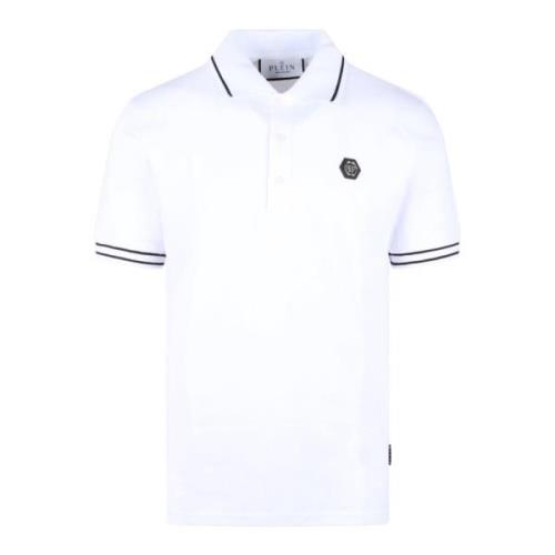 Hexagon Polo Shirt Philipp Plein , White , Heren