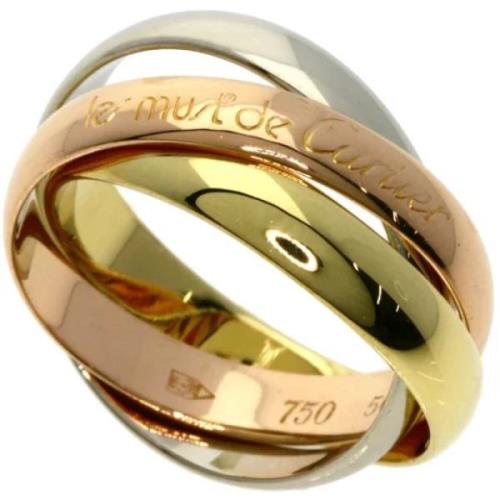 Pre-owned Rose Gold rings Cartier Vintage , Yellow , Dames