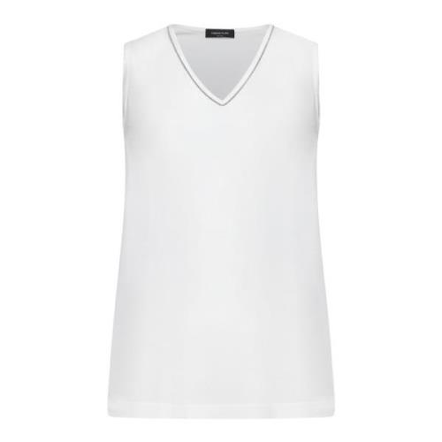 Witte Top Elegante Stijl Fabiana Filippi , White , Dames