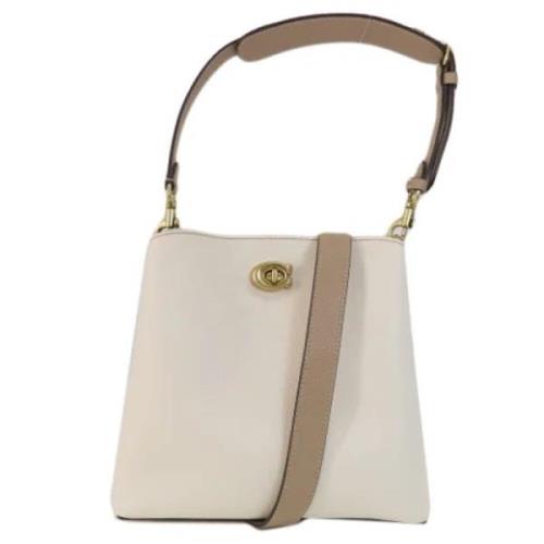 Pre-owned Leather handbags Coach Pre-owned , White , Dames