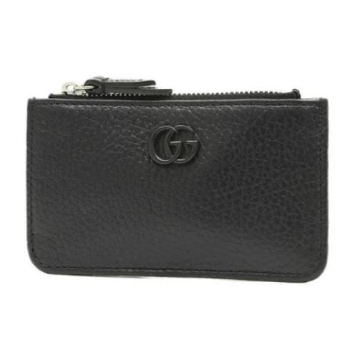 Pre-owned Leather wallets Gucci Vintage , Black , Dames