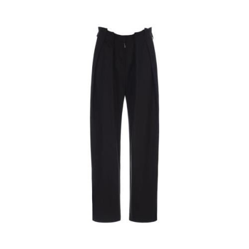 Straight Trousers Off White , Black , Dames