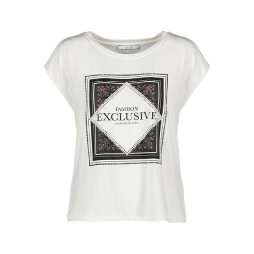 Dames T-Shirts Collectie Gaudi , White , Dames