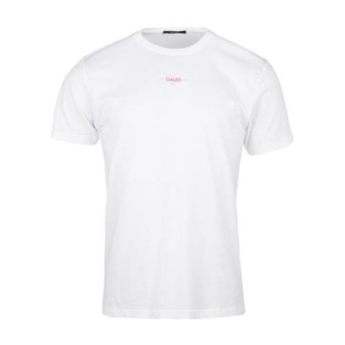 Stijlvolle Katoenen T-Shirts Collectie Gaudi , White , Heren