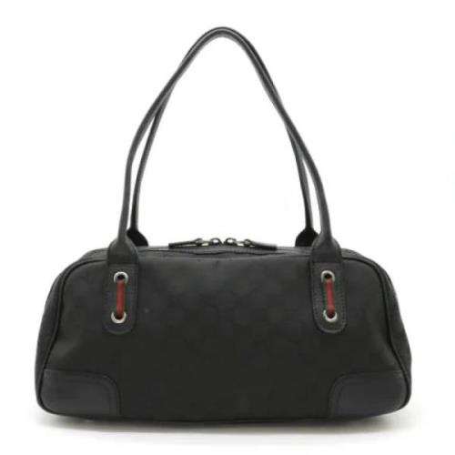 Pre-owned Leather shoulder-bags Gucci Vintage , Black , Dames