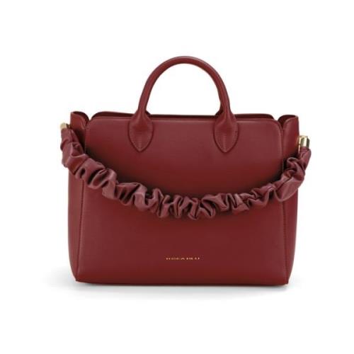 Handtas - Elegante Leren Tote Tas Tosca Blu , Red , Dames