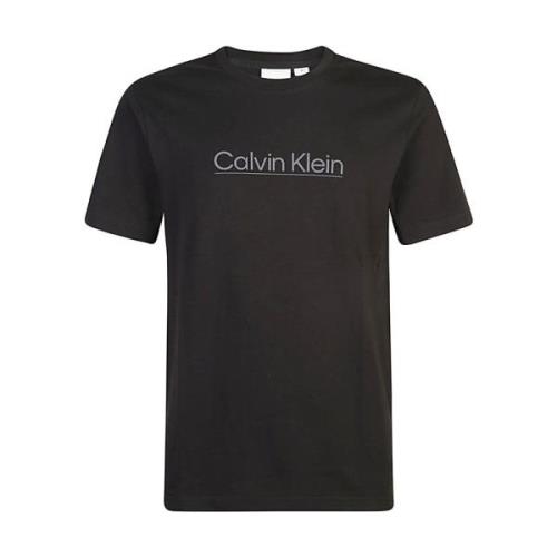 Zwarte T-shirts en Polos Calvin Klein , Black , Heren