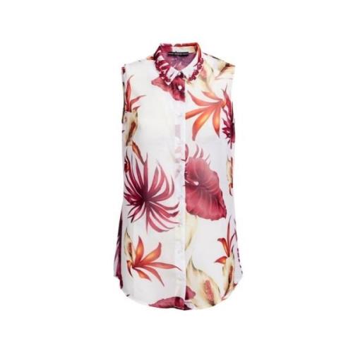 Mouwloze Blouse Guess , Multicolor , Dames