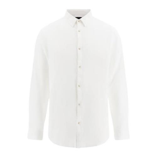 Lange Mouw Shirt Guess , White , Heren