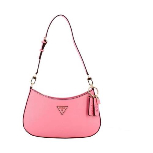 Roze Schoudertas met Ritssluiting Guess , Pink , Dames