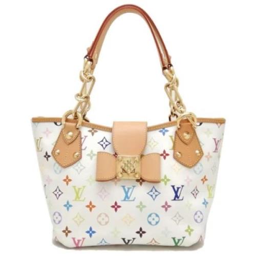 Pre-owned Fabric louis-vuitton-bags Louis Vuitton Vintage , White , Da...