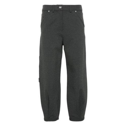 Raven Grijs Platte Broek Pinko , Gray , Dames