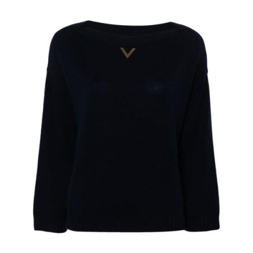 Blauwe Sweaters voor Heren Valentino Garavani , Blue , Dames