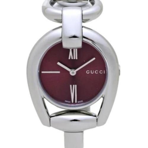 Pre-owned Stainless Steel watches Gucci Vintage , Purple , Dames