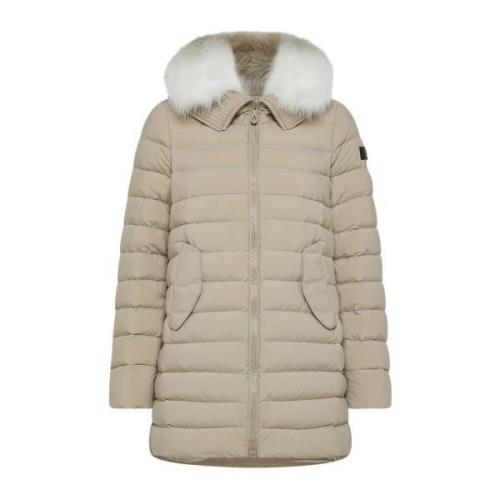 Stijlvolle Winterjas Peuterey , Beige , Dames