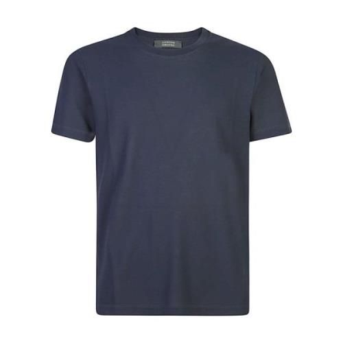 Blauwe T-shirts en Polos Zanone , Blue , Heren