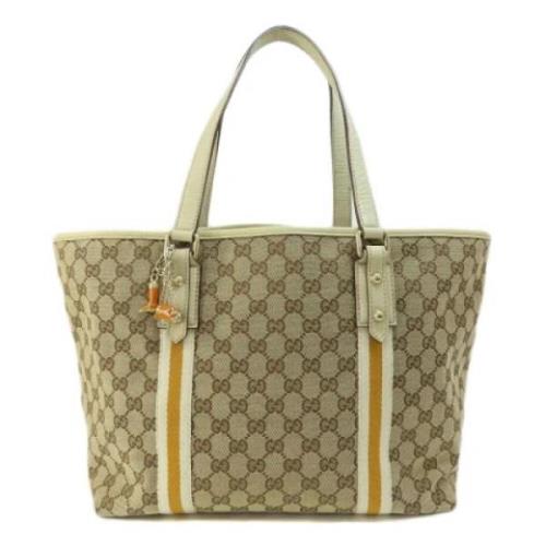 Pre-owned Canvas totes Gucci Vintage , Brown , Dames