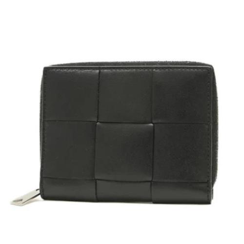 Pre-owned Leather wallets Bottega Veneta Vintage , Black , Dames