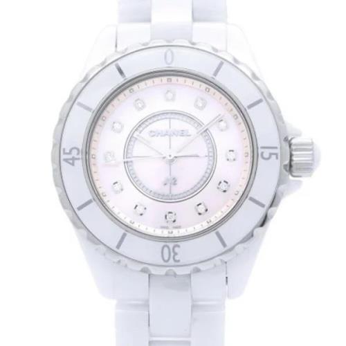 Pre-owned Stainless Steel watches Chanel Vintage , White , Dames