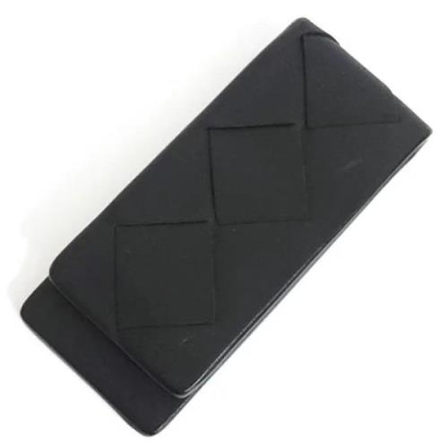 Pre-owned Leather wallets Bottega Veneta Vintage , Black , Heren