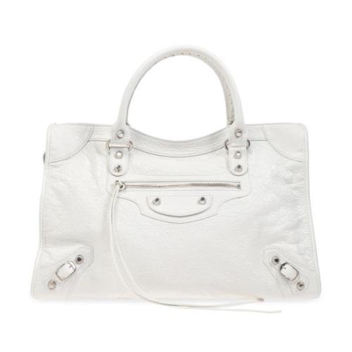 Schoudertas Le City Medium Balenciaga , White , Dames