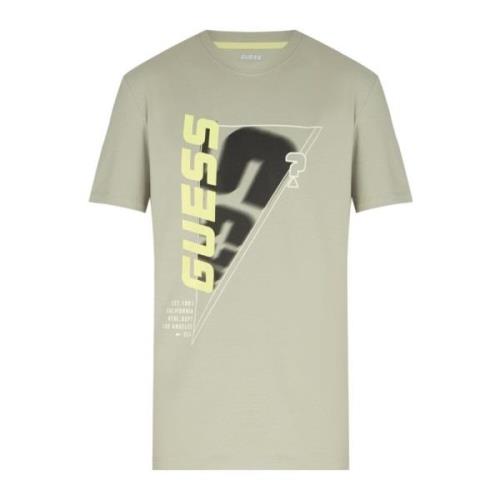 Korte Mouw T-shirt Guess , Green , Heren